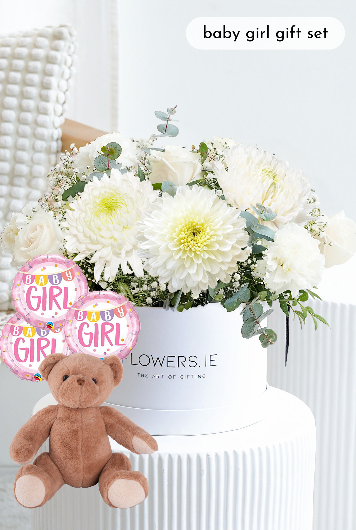 New Baby White Serenity - Hatbox