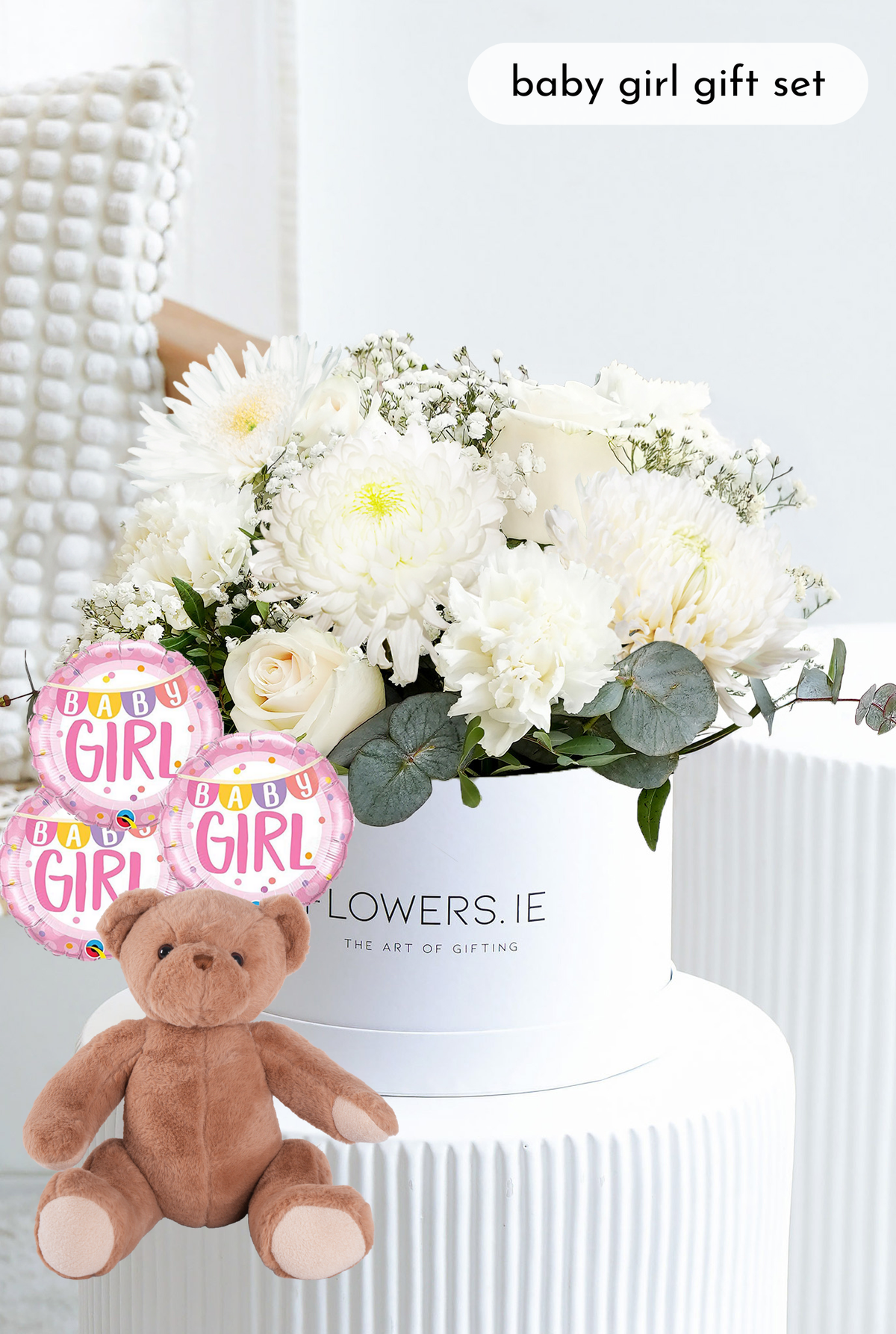 New Baby White Serenity - Hatbox