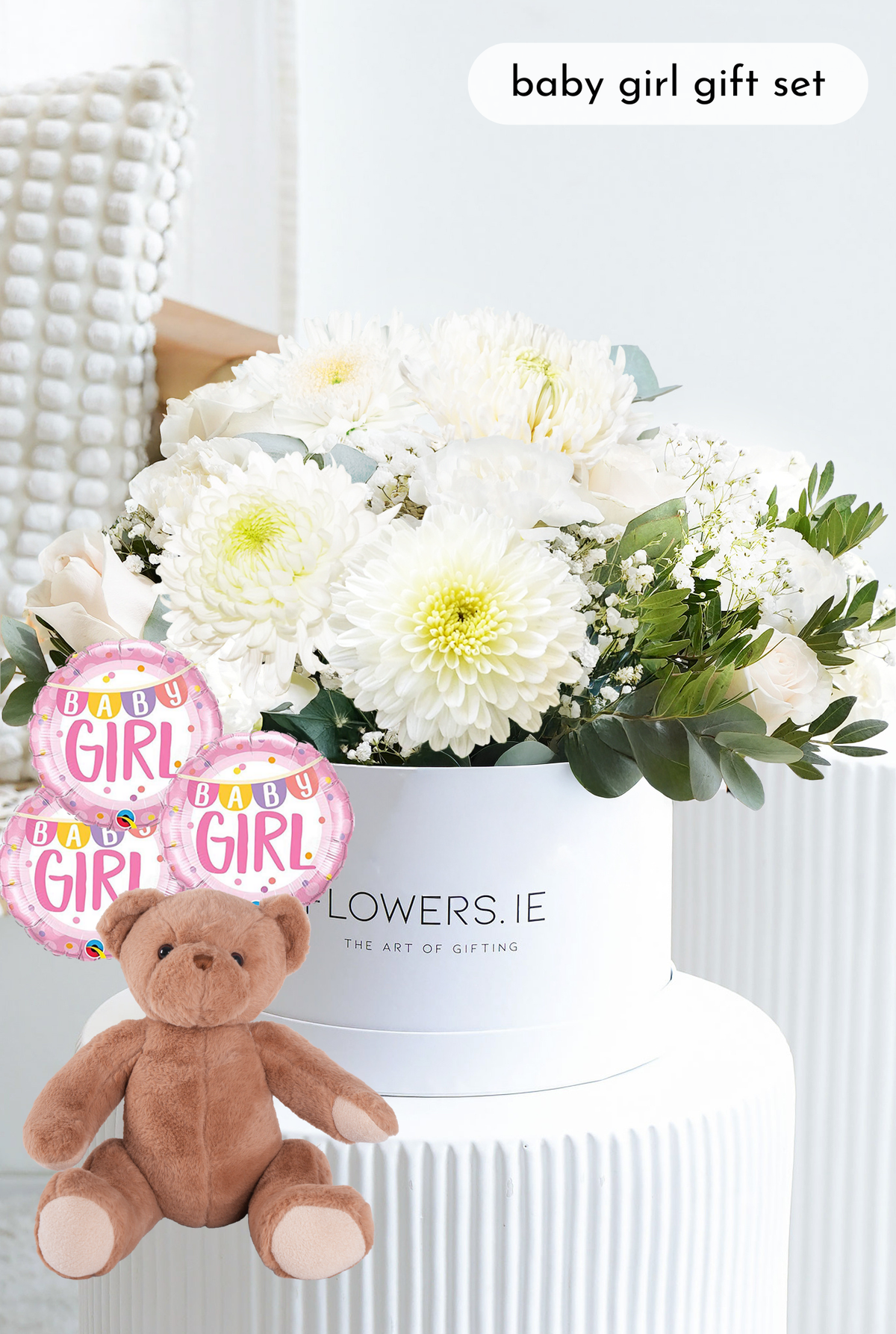 New Baby White Serenity - Hatbox