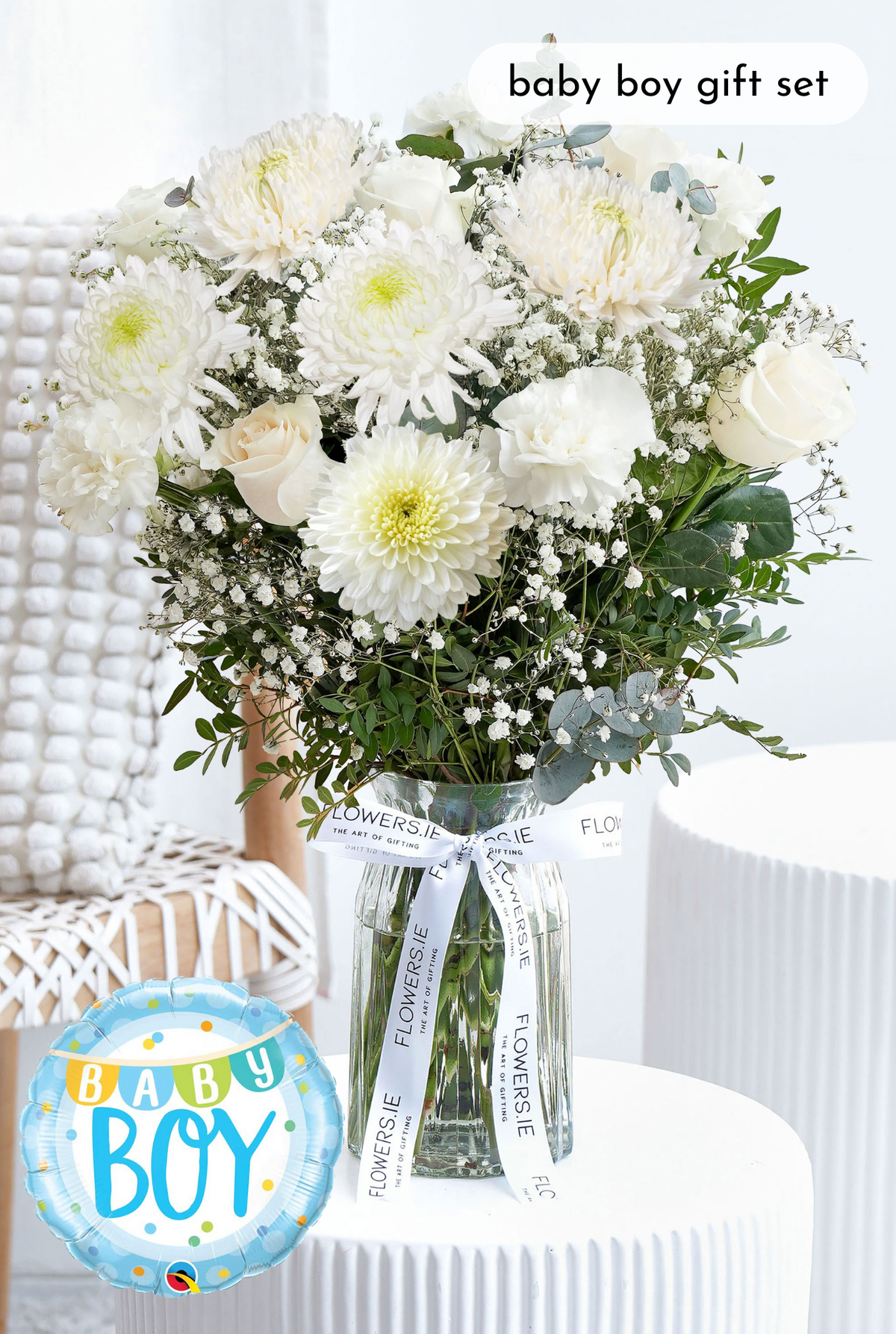 New Baby White Serenity - Vase