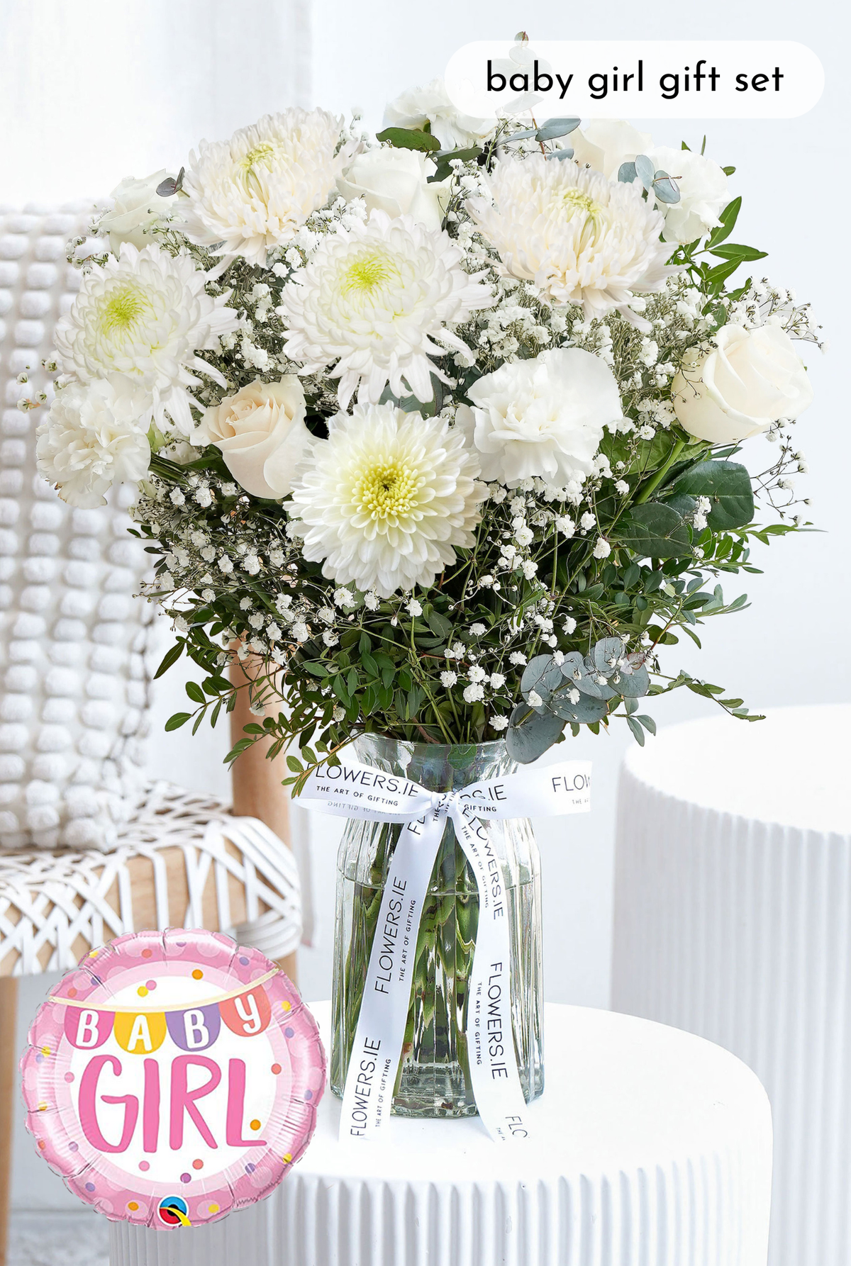 New Baby White Serenity - Vase