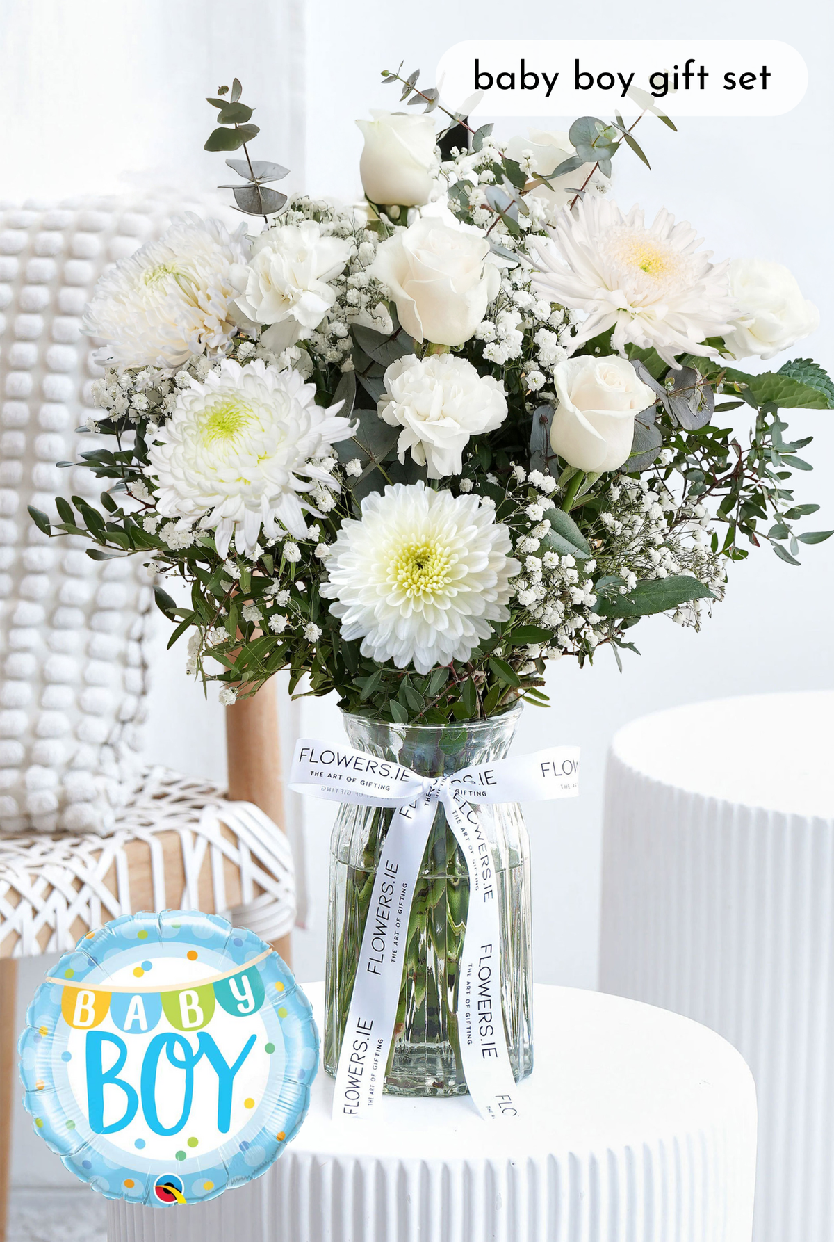 New Baby White Serenity - Vase