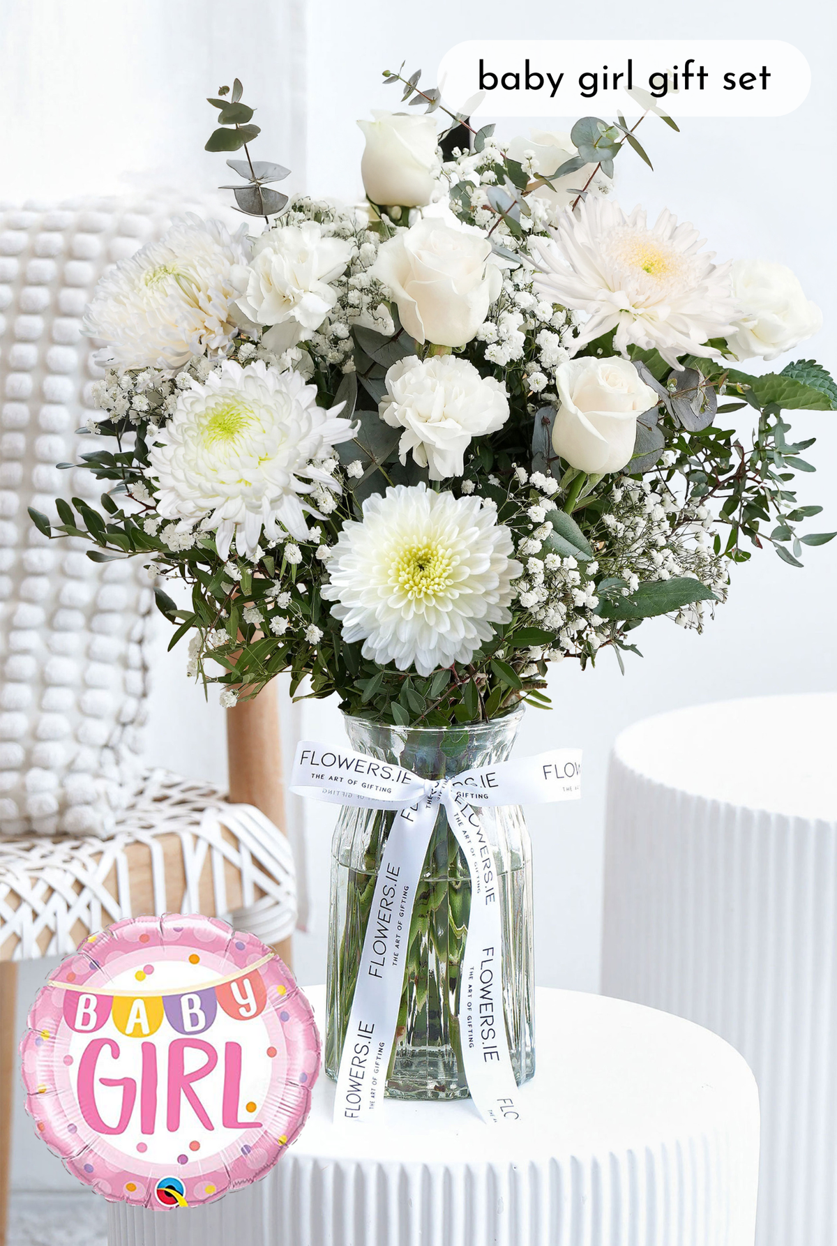 New Baby White Serenity - Vase