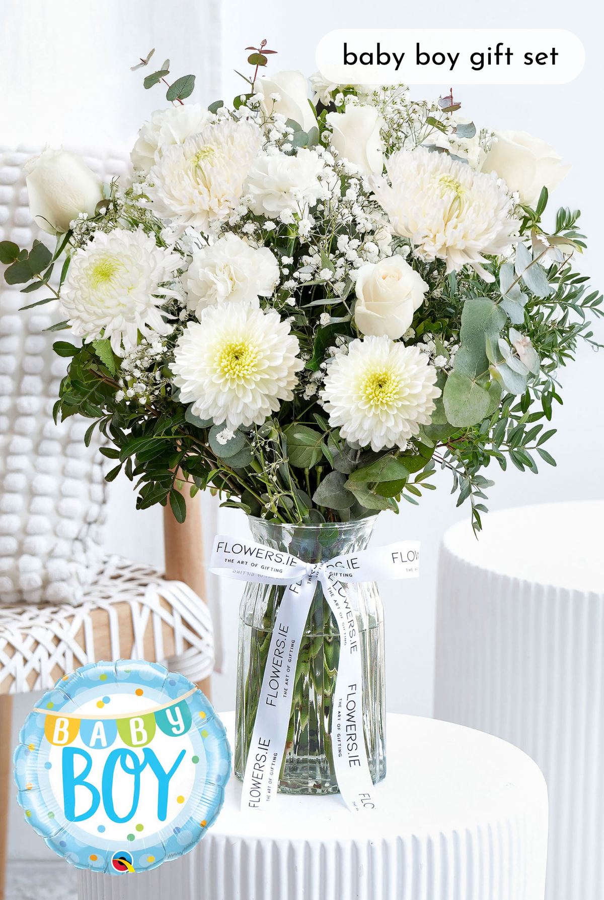 New Baby White Serenity - Vase