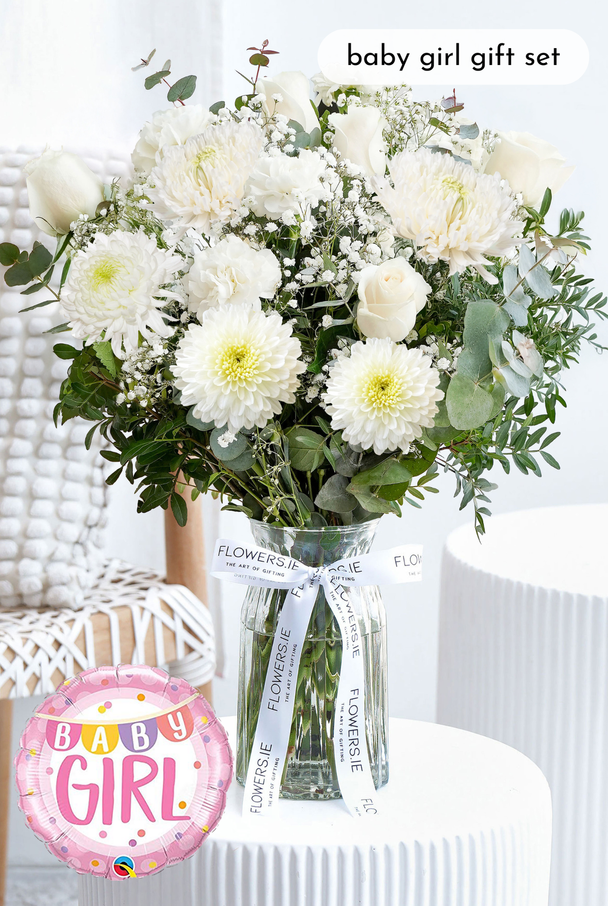 New Baby White Serenity - Vase