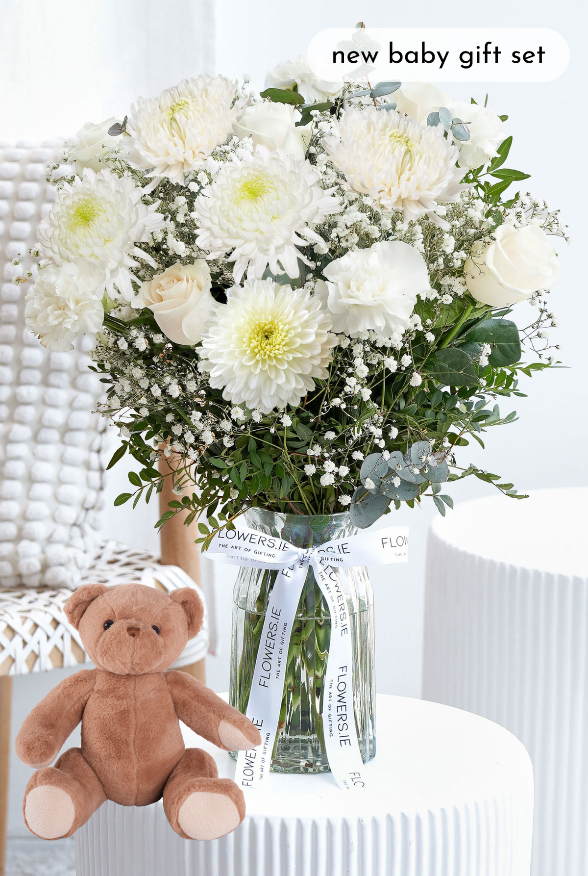 New Baby White Serenity - Vase