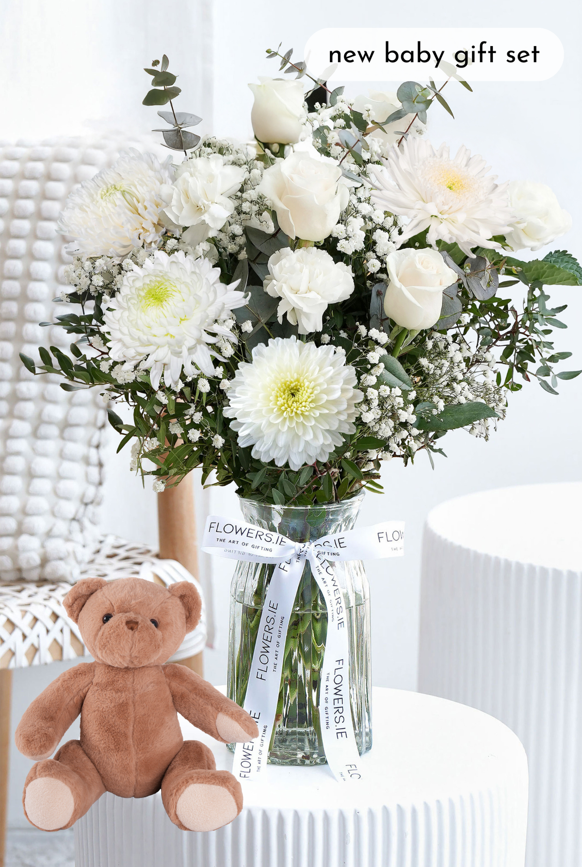 New Baby White Serenity - Vase