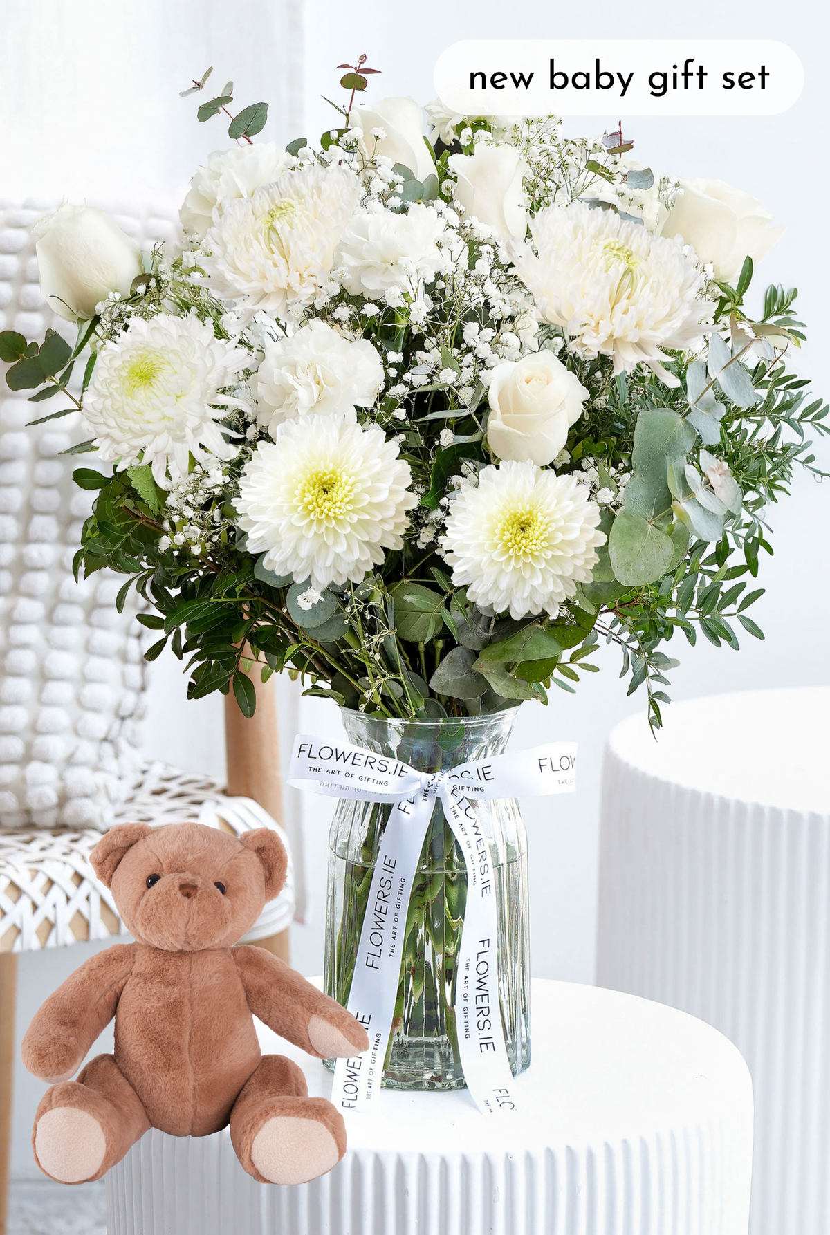 New Baby White Serenity - Vase