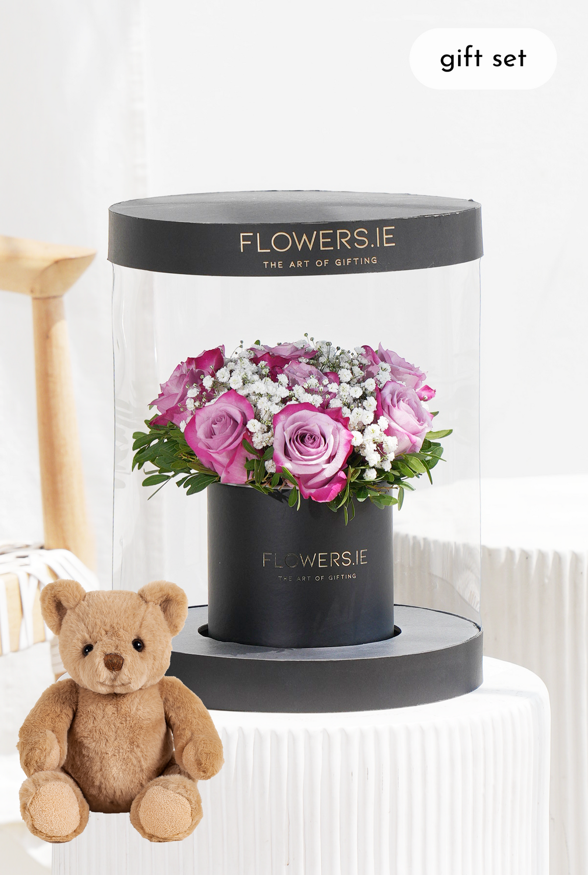 Premium Purple Rose - Hatbox