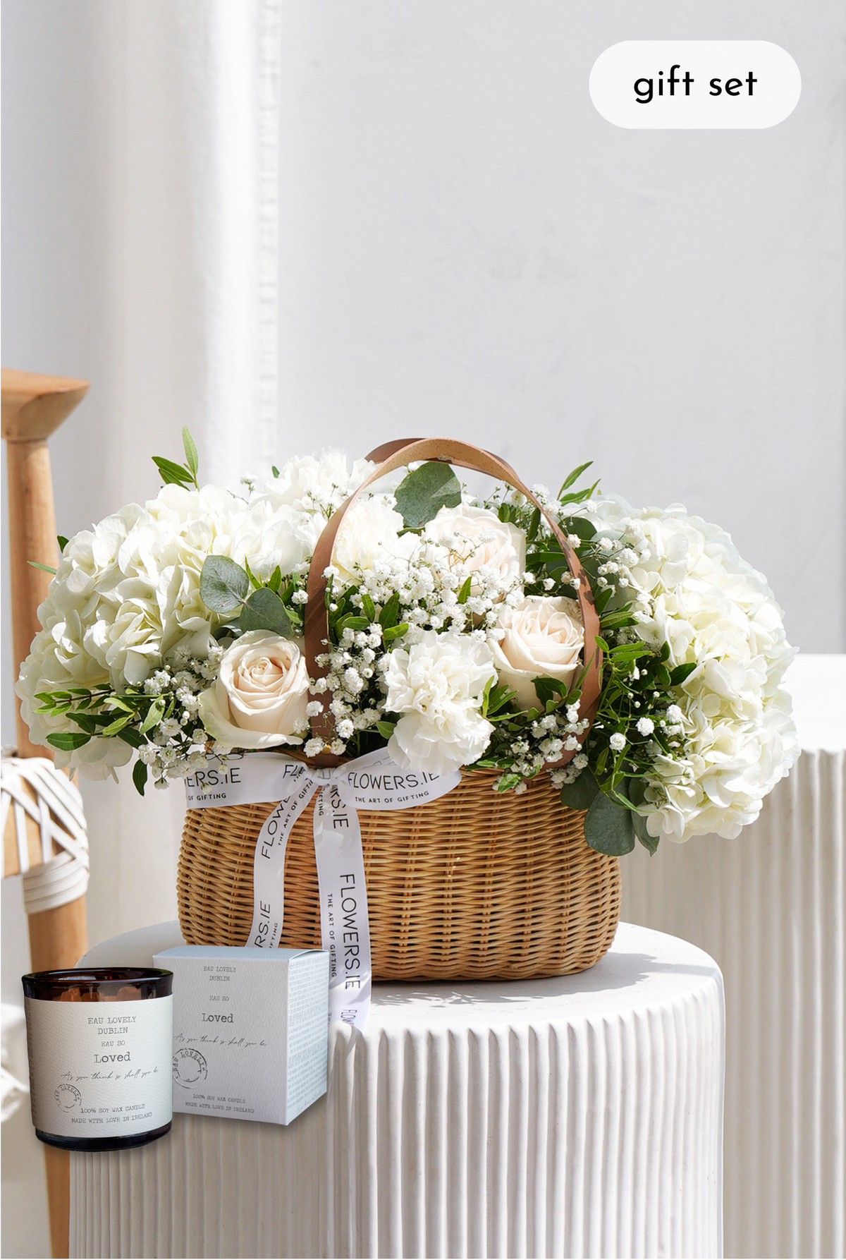 Birthday Perfect White - Basket