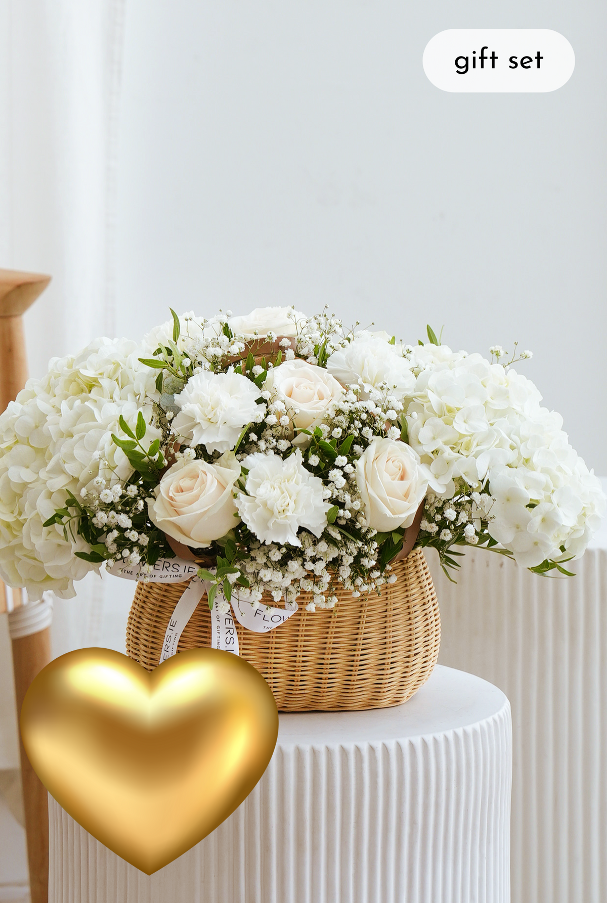 Birthday Perfect White - Basket