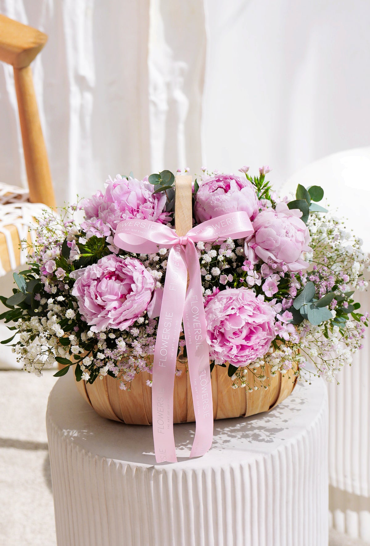 Luxury Pink Peony - Basket