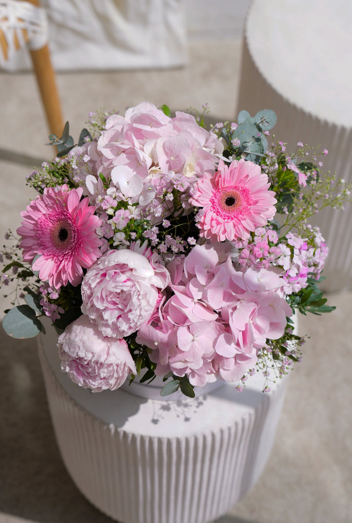 Mother&#39;s Day Peony Pretty Pink - Hatbox