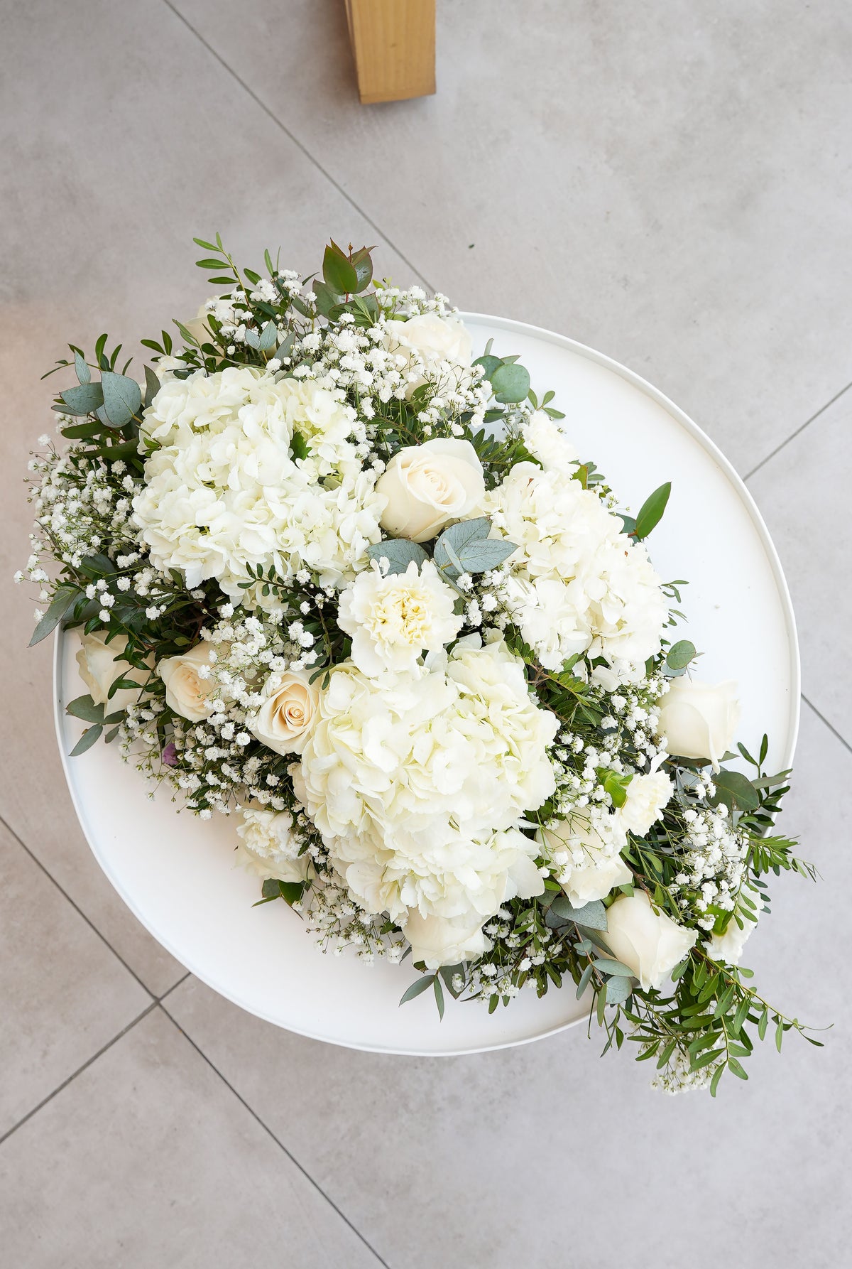 Perfect White Funeral Spray