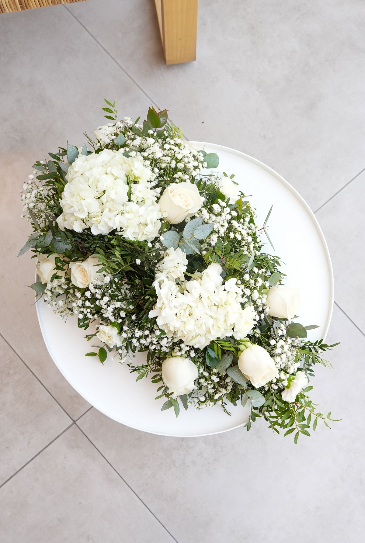 Perfect White Funeral Spray