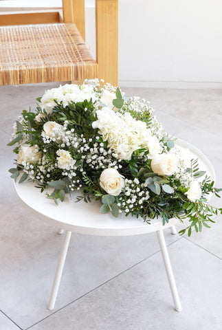 Perfect White Funeral Spray