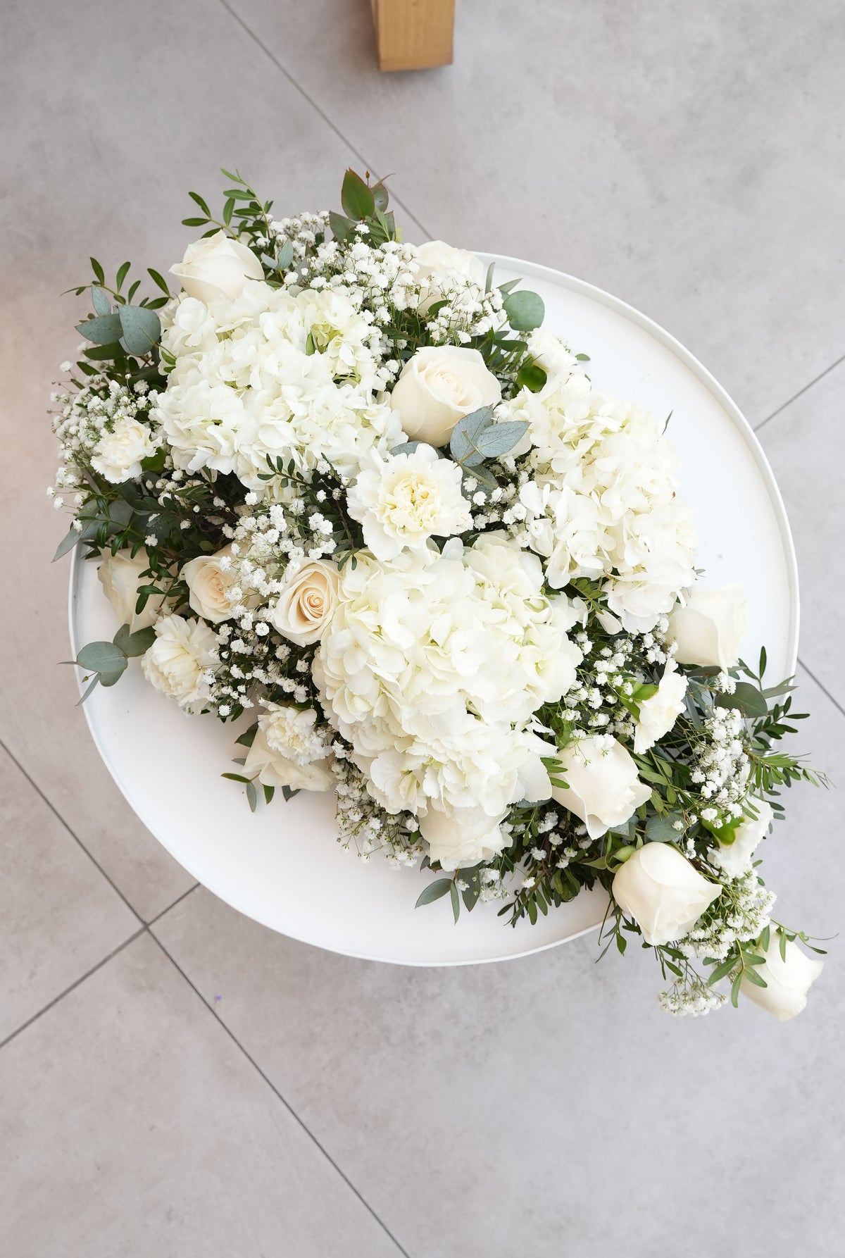 Perfect White Funeral Spray