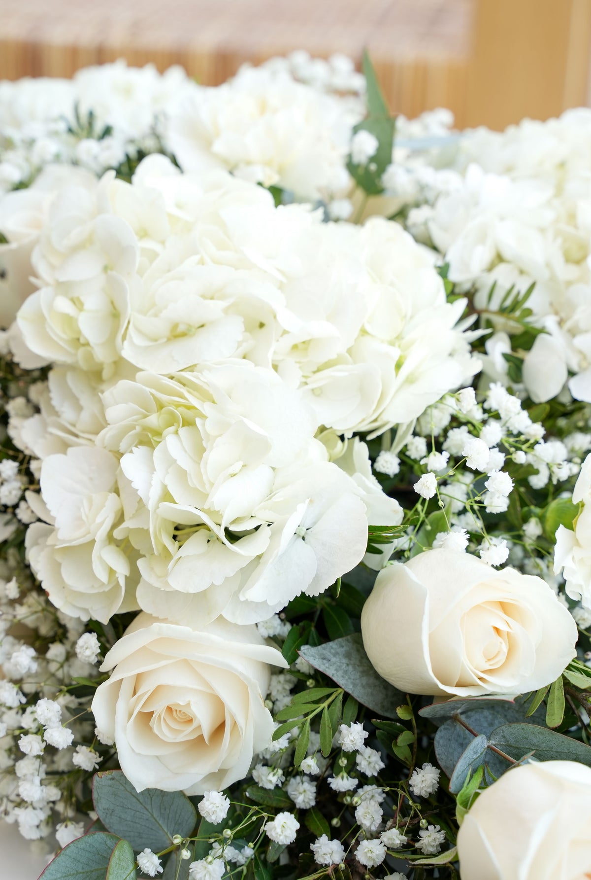 Perfect White Funeral Spray