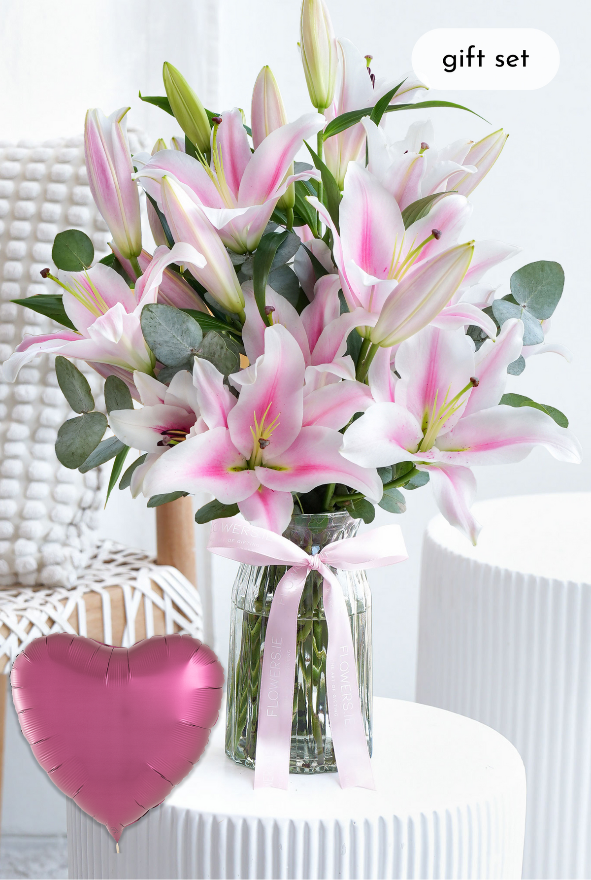 Pink Scented Lily - Vase