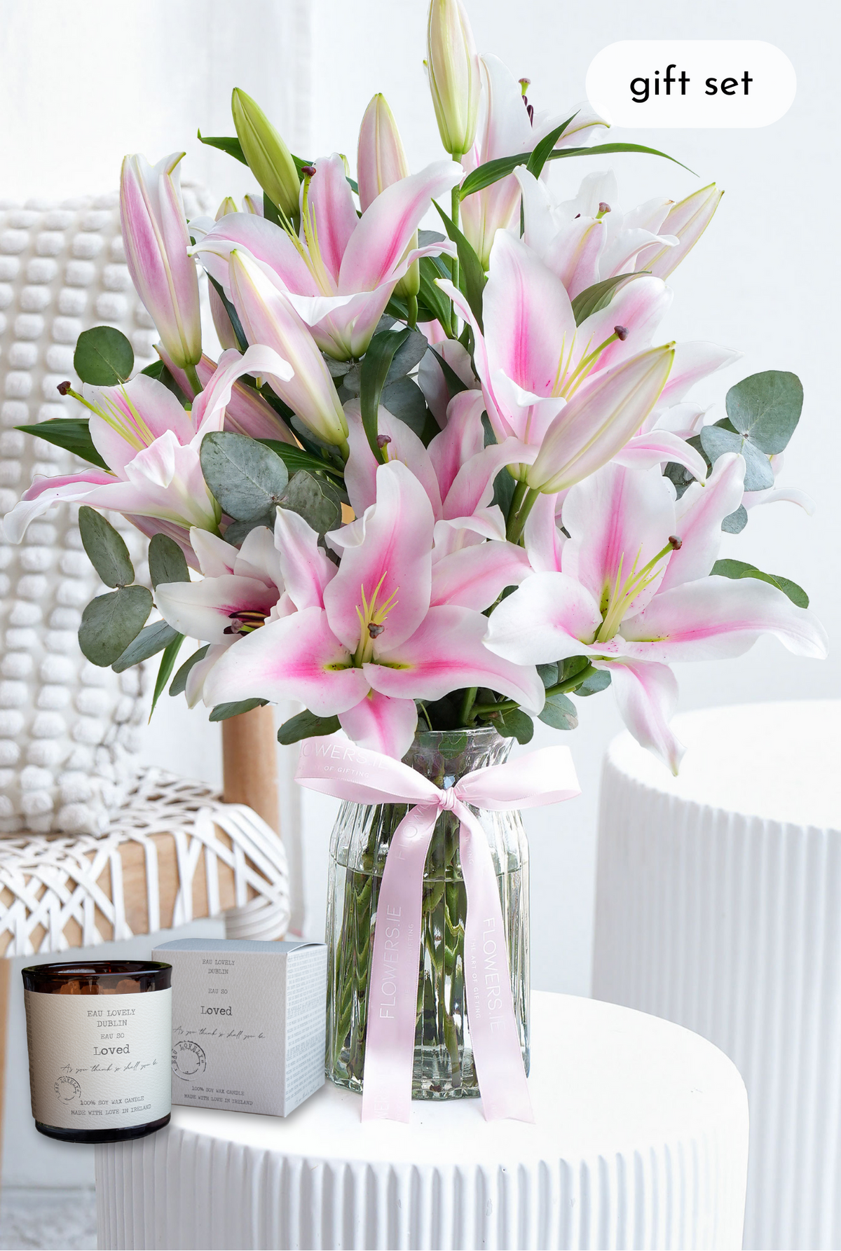 Pink Scented Lily - Vase