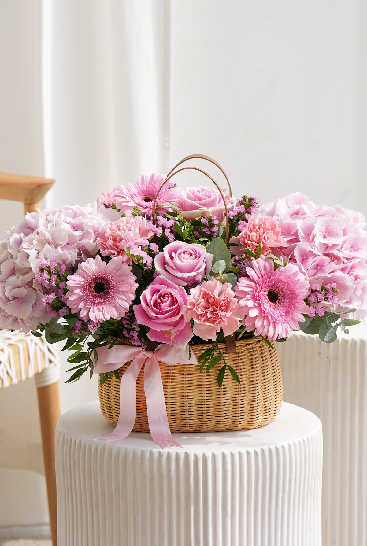 New Baby Pretty Pink - Basket