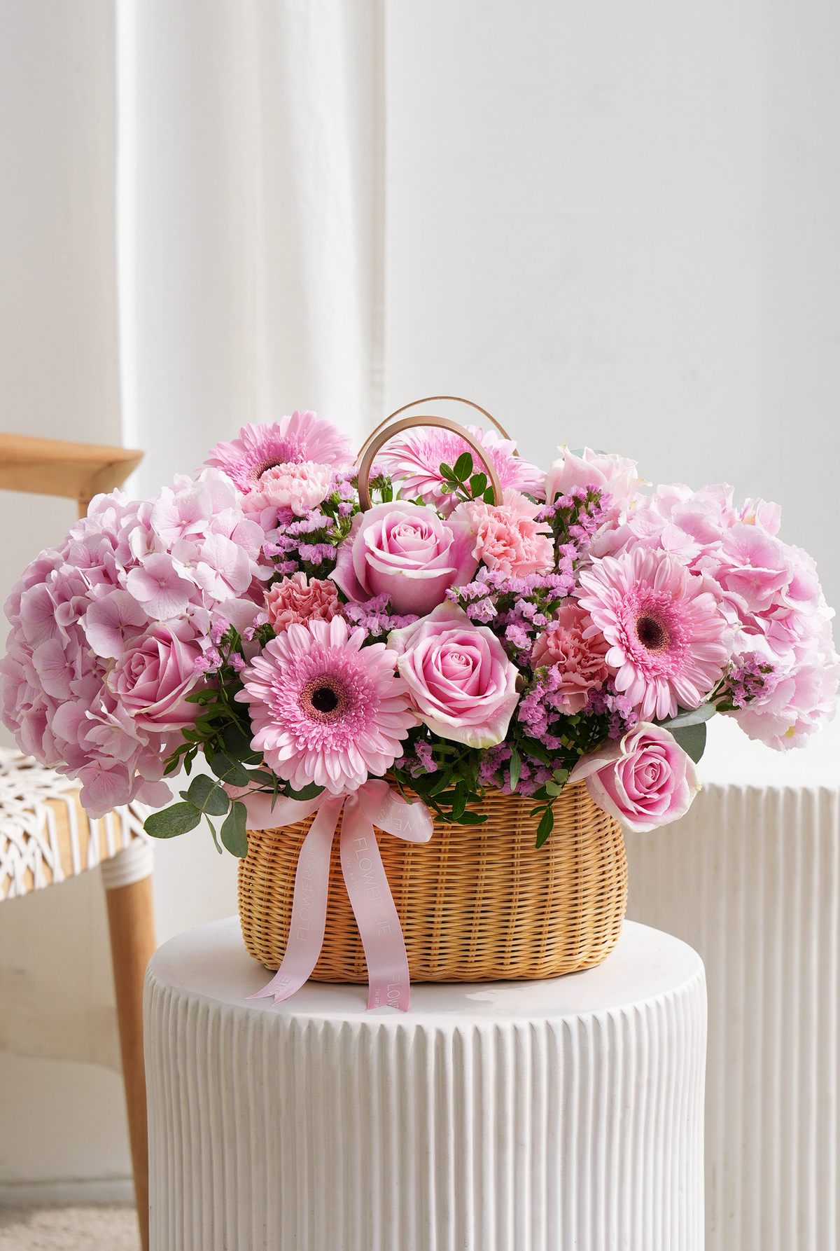 New Baby Pretty Pink - Basket