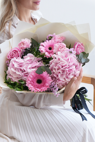 Pretty Pink Hand-tied