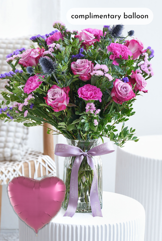 Lavender Floral - Vase