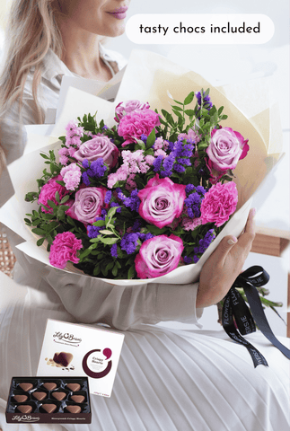 Graduation Lavender Floral - Hand-tied