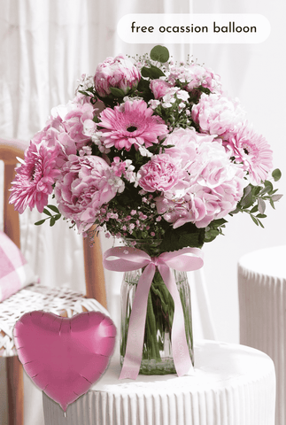 Peony Pretty Pink - Vase