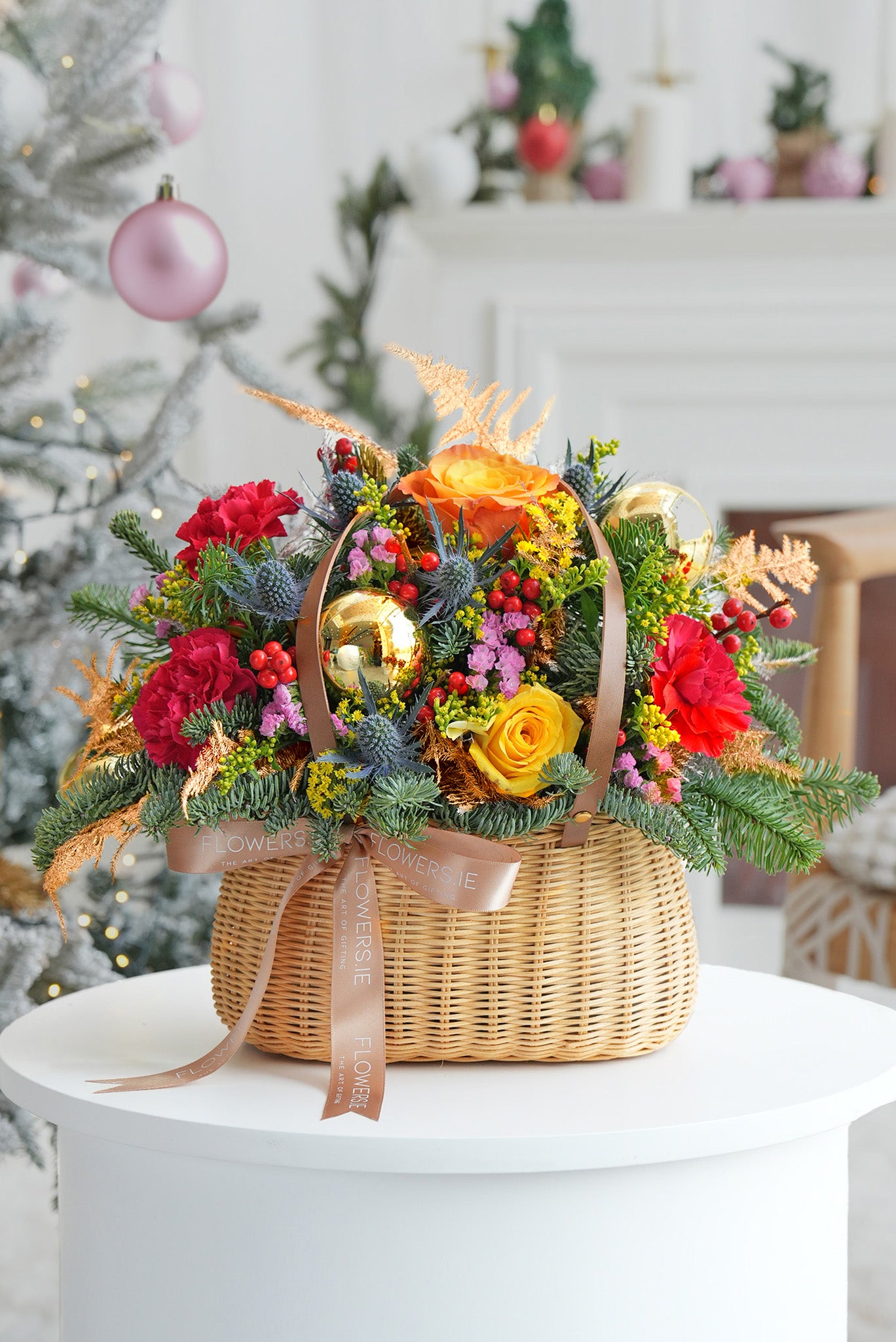 Vibrant Christmas Basket