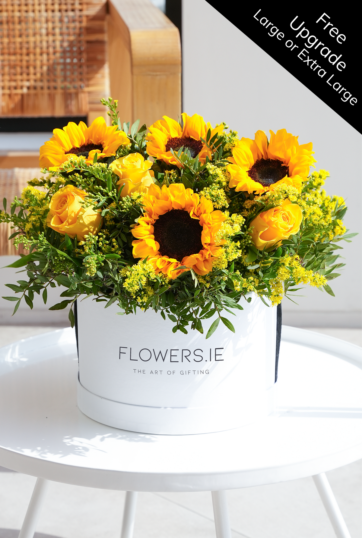 Sunflower - Hatbox (Free Upgrade To Large Or Extra Large)