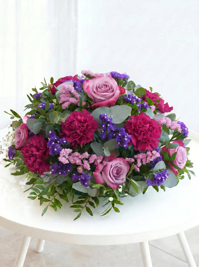 Lavender Floral Funeral Posy Pad