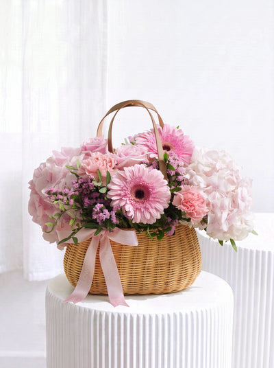 New Baby Pretty Pink - Basket