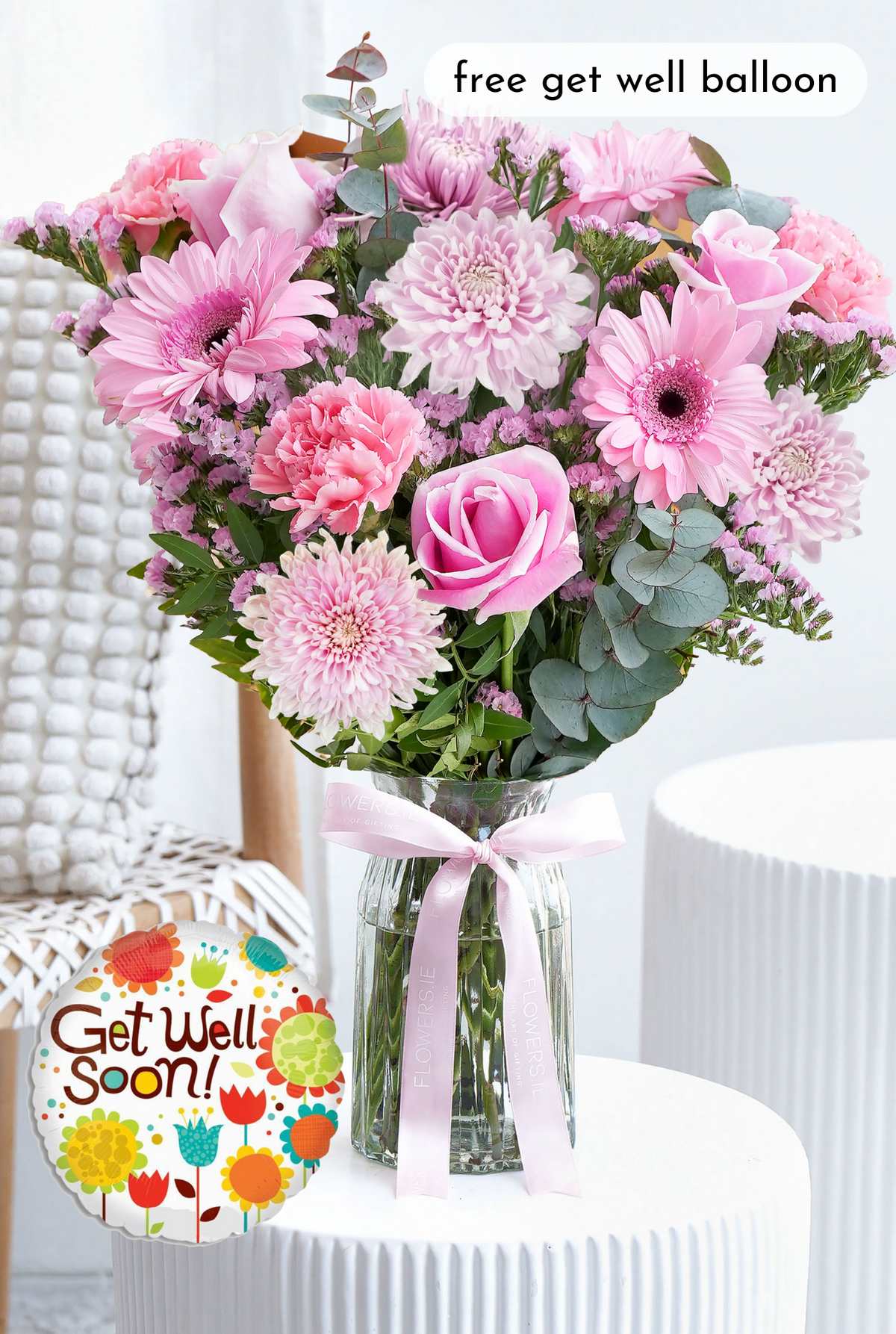 Get Well Pink Delight - Vase