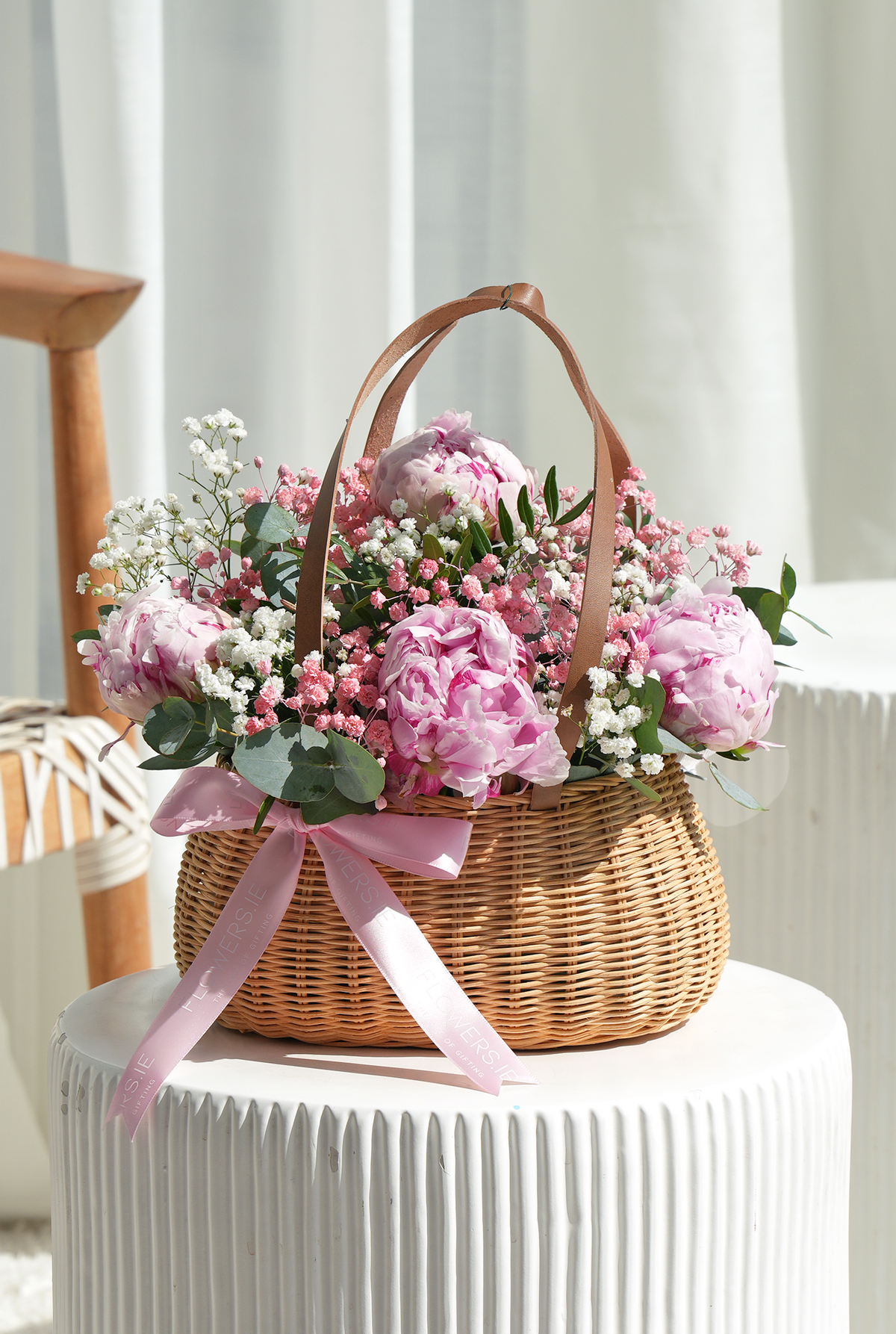 Luxury Pink Peony - Basket