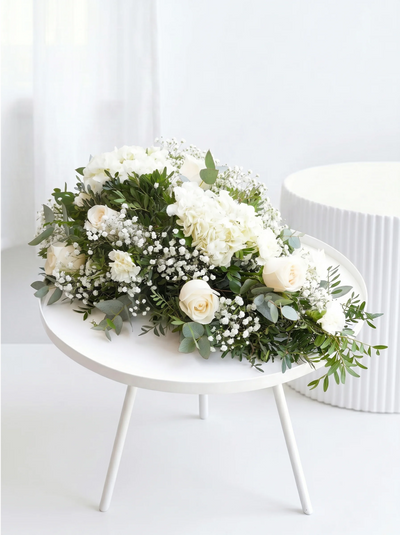 Perfect White Funeral Spray