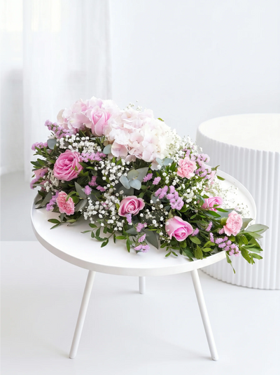 Pretty Pink Funeral Spray