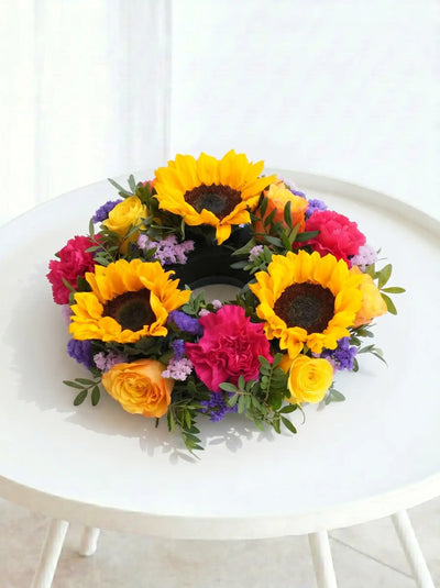 Vibrant Funeral Wreath