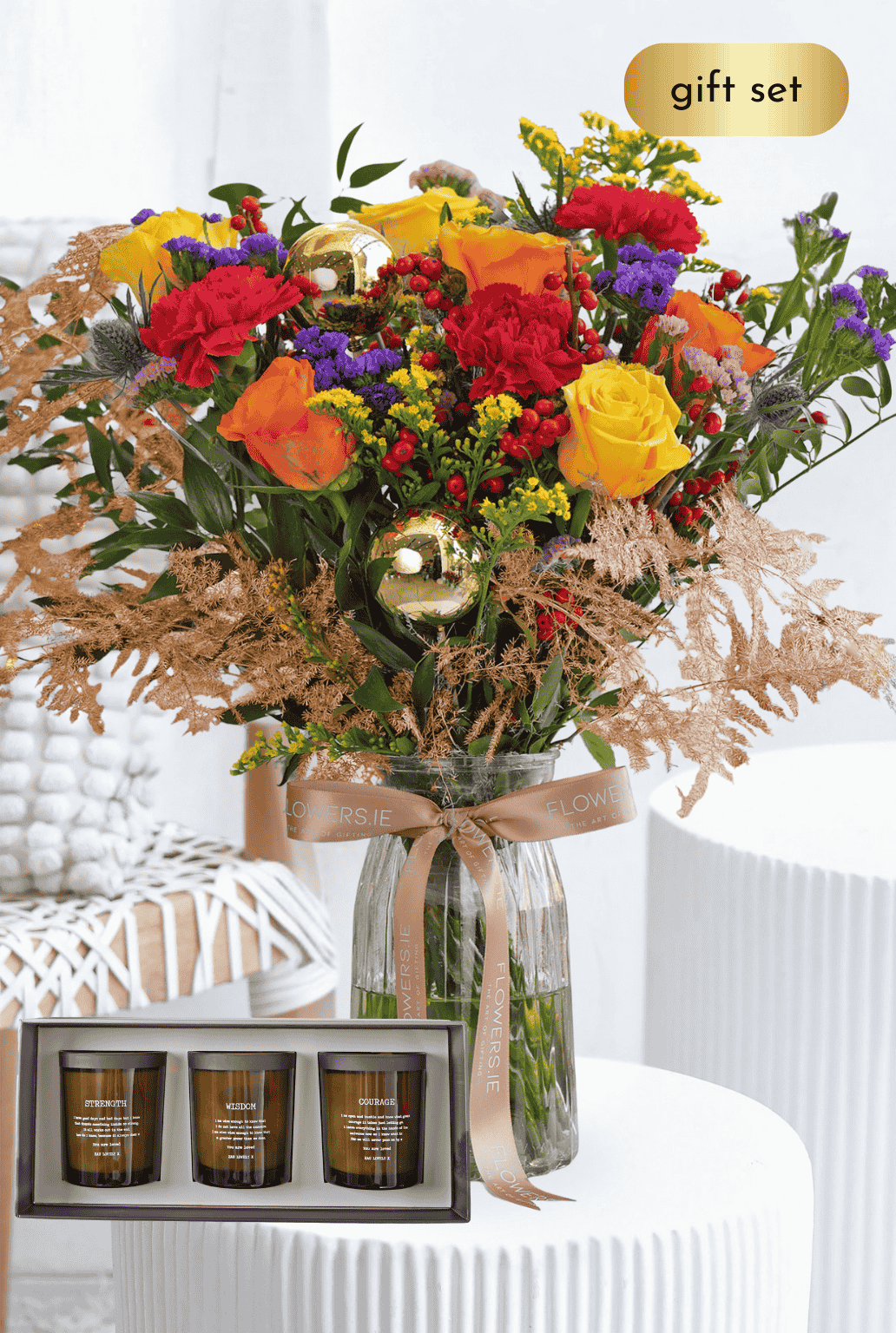 Vibrant Christmas - Vase with Candle