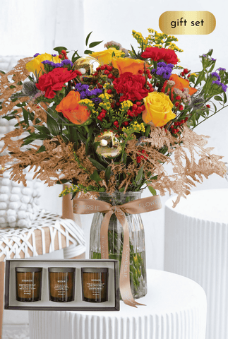 Vibrant Christmas - Vase with Candle