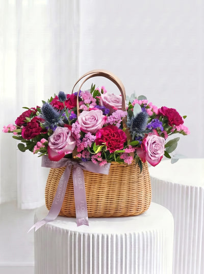 Lavender Floral - Basket