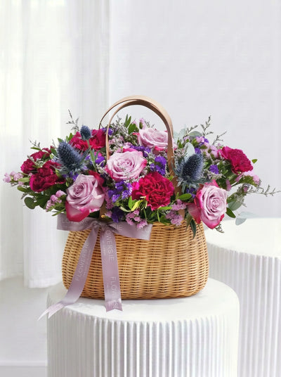 Lavender Floral - Basket