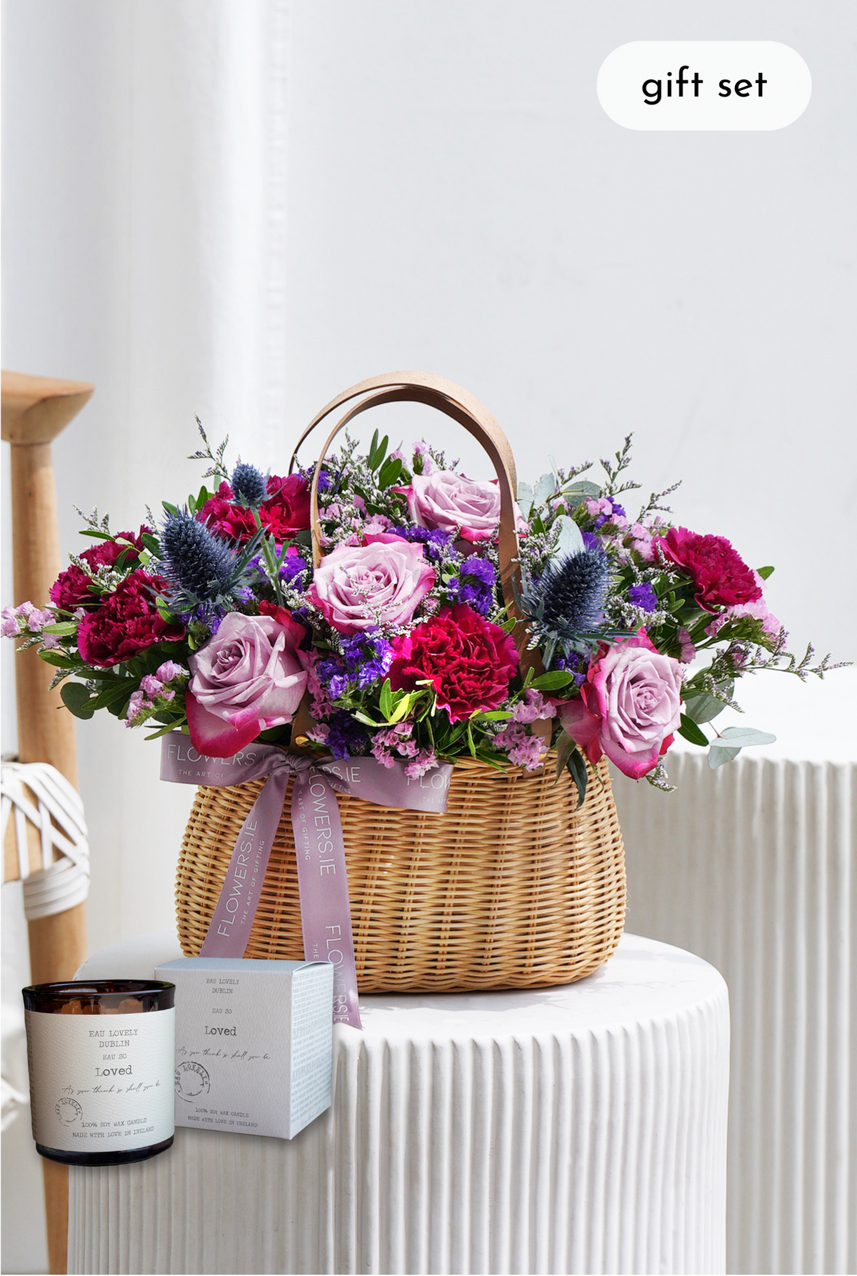 New Baby Lavender Floral - Basket