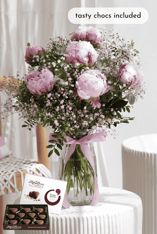 Luxury Pink Peony - Vase