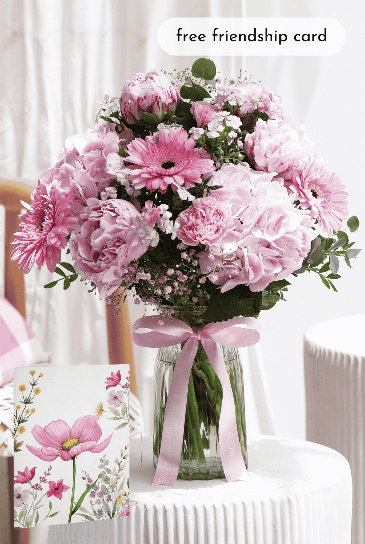Peony Pretty Pink - Vase
