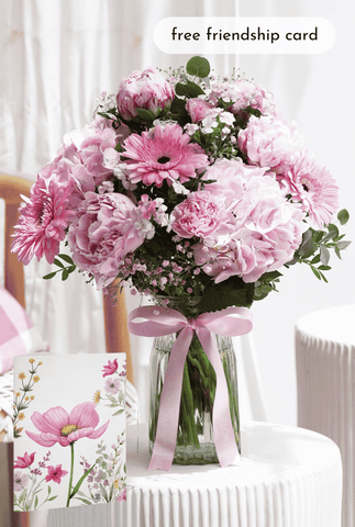 Peony Pretty Pink - Vase
