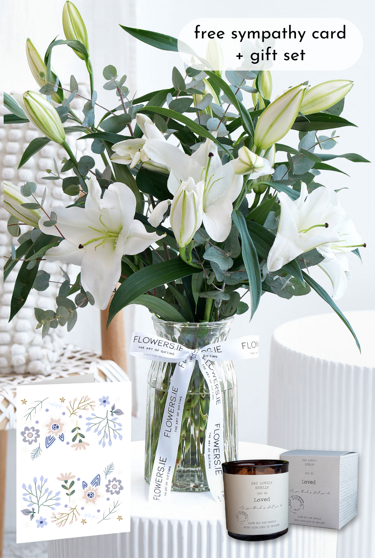 Sympathy White Scented Lily - Vase