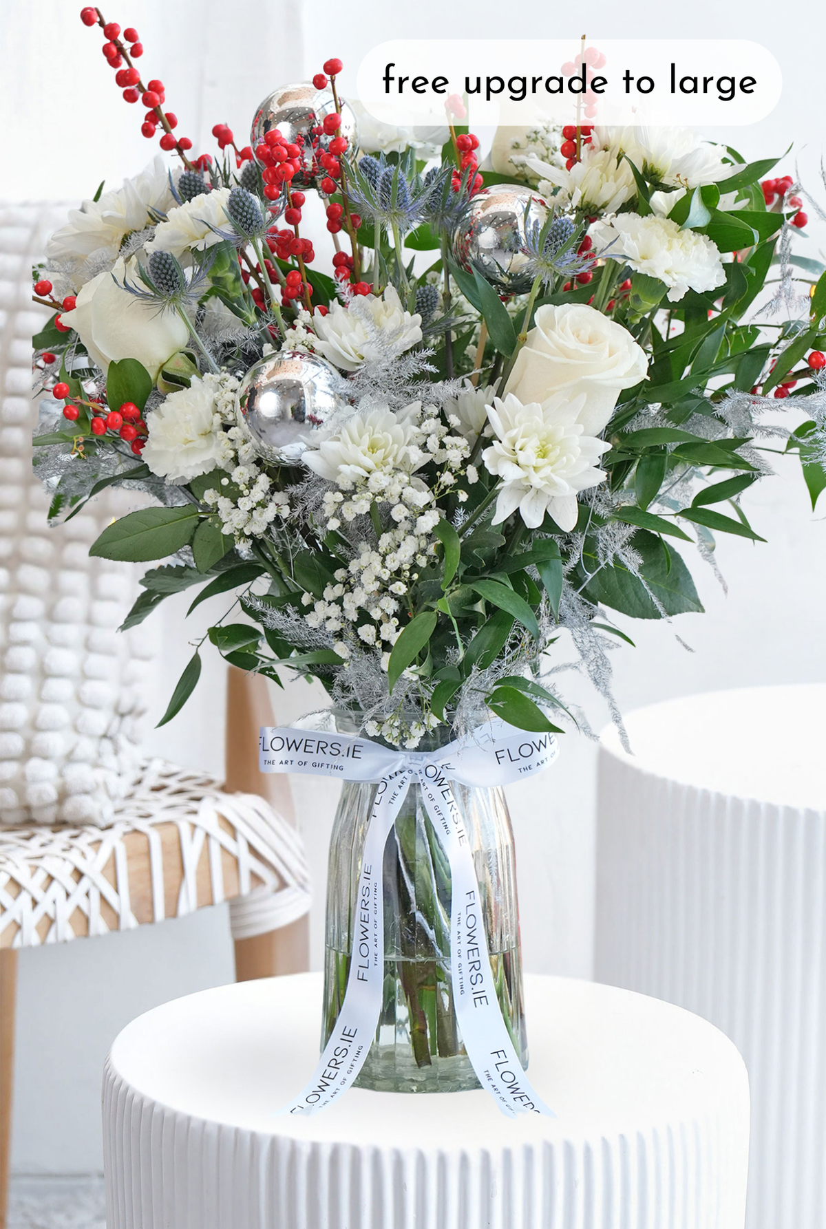 Perfect White Christmas - Vase