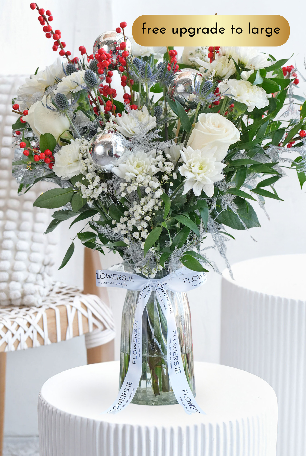 Perfect White Christmas - Vase